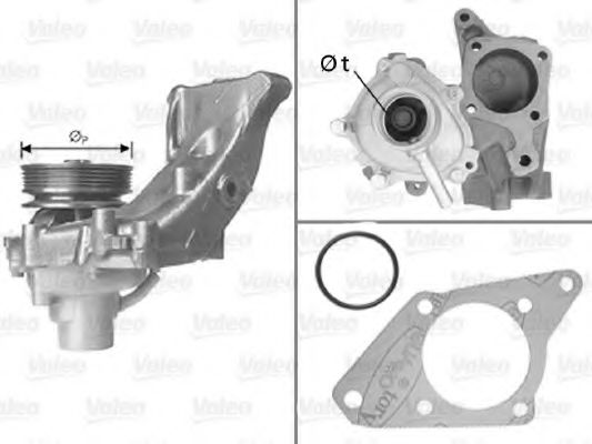 VALEO 506586 Водяной насос для FIAT DUCATO (Фиат Дукато) VALEO 506586 Водяной насос для FIAT DUCATO (Фиат Дукато)