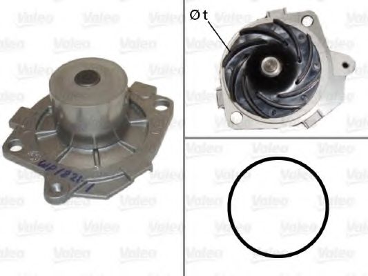 VALEO 506590 Водяной насос для FIAT RITMO III (Фиат Ритмо 3) VALEO 506590 Водяной насос для FIAT RITMO III (Фиат Ритмо 3)