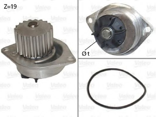 VALEO 506595 Водяной насос для CITROËN C3 I (CитроËн С3 1) VALEO 506595 Водяной насос для CITROËN C3 I (CитроËн С3 1)