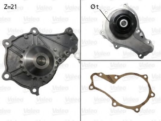 VALEO 506714 Водяной насос для PEUGEOT 107 (Пежо 107) VALEO 506714 Водяной насос для PEUGEOT 107 (Пежо 107)