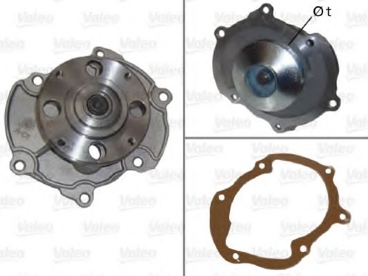 VALEO 506866 Водяной насос для SAAB 9-3 (Сааб 9-3) VALEO 506866 Водяной насос для SAAB 9-3 (Сааб 9-3)