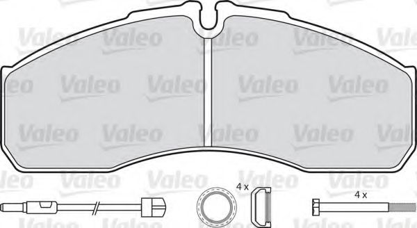 VALEO 541663 Тормозные колодки для NISSAN ATLEON (Ниссан Атлеон) VALEO 541663 Тормозные колодки для NISSAN ATLEON (Ниссан Атлеон)