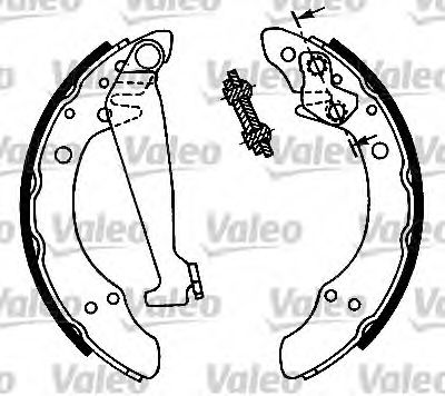 VALEO 553746 Тормозные колодоки для VOLKSWAGEN VENTO (Фольксваген Венто) VALEO 553746 Тормозные колодоки для VOLKSWAGEN VENTO (Фольксваген Венто)