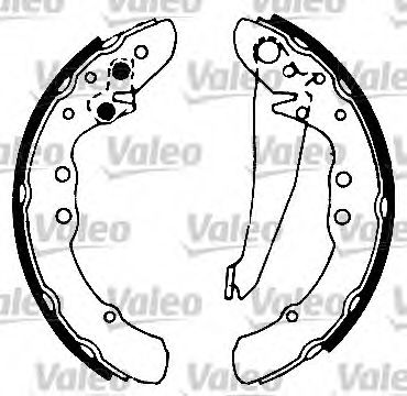 VALEO 553603 Тормозные колодоки для VOLKSWAGEN CADDY I (Фольксваген Cаддъ и) VALEO 553603 Тормозные колодоки для VOLKSWAGEN CADDY I (Фольксваген Cаддъ и)