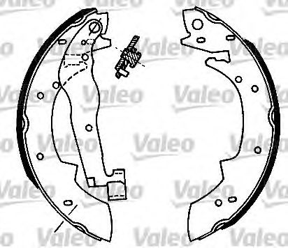 VALEO 554632 Тормозные колодоки для PEUGEOT 305 II (Пежо 305 2) VALEO 554632 Тормозные колодоки для PEUGEOT 305 II (Пежо 305 2)