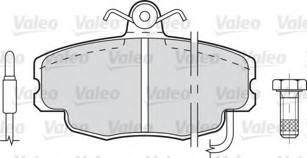 VALEO 598084 Тормозные колодки для RENAULT ESPACE I (Рено Эспаcэ и) VALEO 598084 Тормозные колодки для RENAULT ESPACE I (Рено Эспаcэ и)