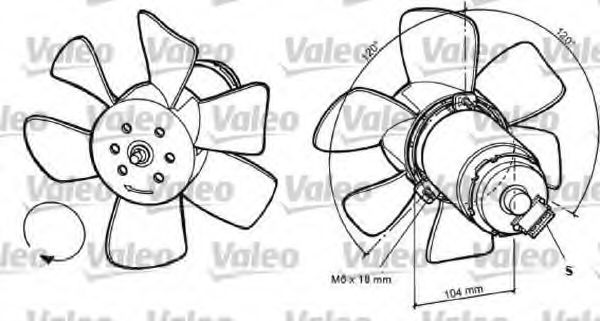 VALEO 696031 Вентилятор, охлаждение двигателя для AUDI 100 (Ауди 100) VALEO 696031 Вентилятор, охлаждение двигателя для AUDI 100 (Ауди 100)