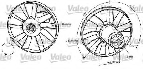 VALEO 696039 Вентилятор, охлаждение двигателя для SEAT TOLEDO (Сеат Толэдо) VALEO 696039 Вентилятор, охлаждение двигателя для SEAT TOLEDO (Сеат Толэдо)
