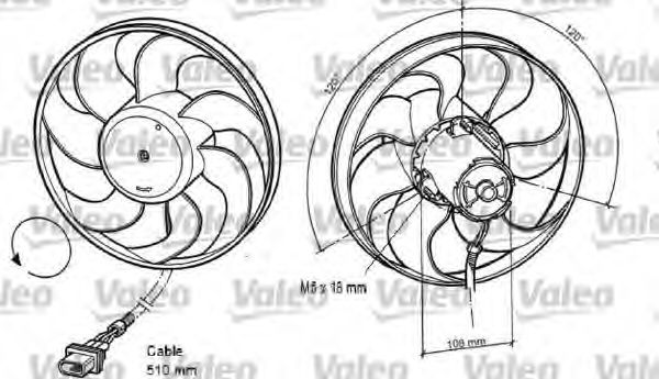 VALEO 696042 Вентилятор, охлаждение двигателя для AUDI TT (Ауди Тт) VALEO 696042 Вентилятор, охлаждение двигателя для AUDI TT (Ауди Тт)