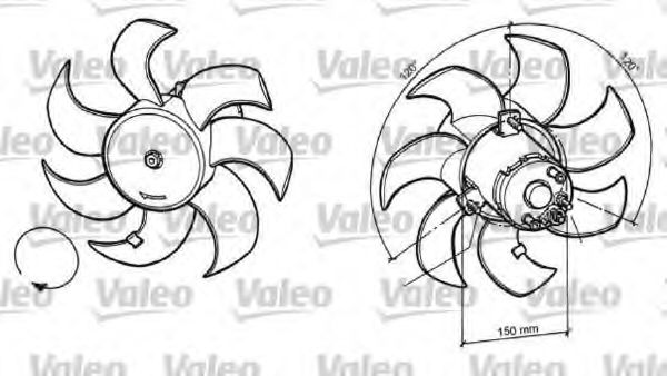 VALEO 696049 Вентилятор, охлаждение двигателя для VOLKSWAGEN T3 CARAVELLE (Фольксваген Т3 cараvэллэ) VALEO 696049 Вентилятор, охлаждение двигателя для VOLKSWAGEN T3 CARAVELLE (Фольксваген Т3 cараvэллэ)