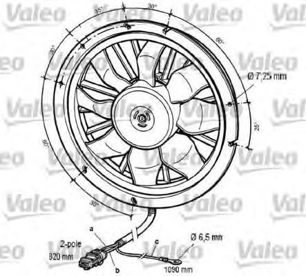 VALEO 696060 Вентилятор, охлаждение двигателя для VOLVO V90 (Вольво V90) VALEO 696060 Вентилятор, охлаждение двигателя для VOLVO V90 (Вольво V90)