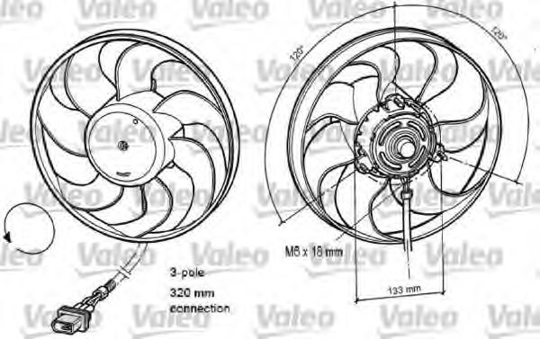 VALEO 696078 Вентилятор, охлаждение двигателя для VOLKSWAGEN LUPO (Фольксваген Лупо) VALEO 696078 Вентилятор, охлаждение двигателя для VOLKSWAGEN LUPO (Фольксваген Лупо)