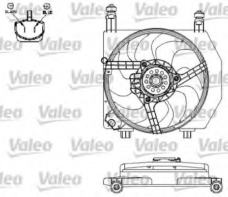 VALEO 696158 Вентилятор, охлаждение двигателя для FORD FIESTA (Форд Фиэста) VALEO 696158 Вентилятор, охлаждение двигателя для FORD FIESTA (Форд Фиэста)