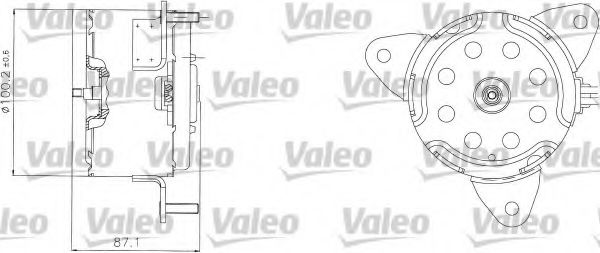 VALEO 698303 Электродвигатель, вентилятор радиатора для PEUGEOT 605 (Пежо 605) VALEO 698303 Электродвигатель, вентилятор радиатора для PEUGEOT 605 (Пежо 605)