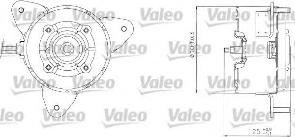 VALEO 698304 Электродвигатель, вентилятор радиатора для PEUGEOT 605 (Пежо 605) VALEO 698304 Электродвигатель, вентилятор радиатора для PEUGEOT 605 (Пежо 605)