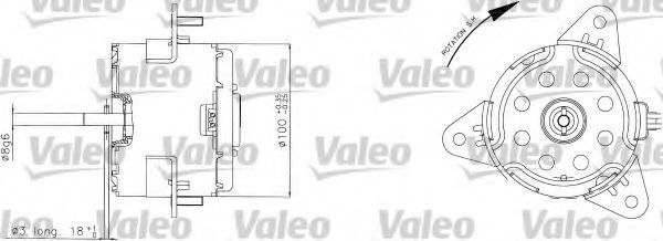 VALEO 698310 Электродвигатель, вентилятор радиатора для PEUGEOT 605 (Пежо 605) VALEO 698310 Электродвигатель, вентилятор радиатора для PEUGEOT 605 (Пежо 605)