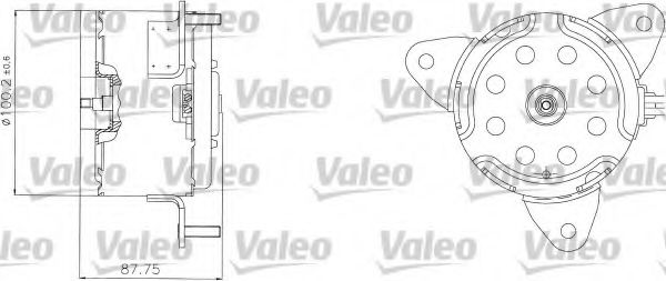 VALEO 698312 Электродвигатель, вентилятор радиатора для CITROëN (Cитроëн) VALEO 698312 Электродвигатель, вентилятор радиатора для CITROëN (Cитроëн)