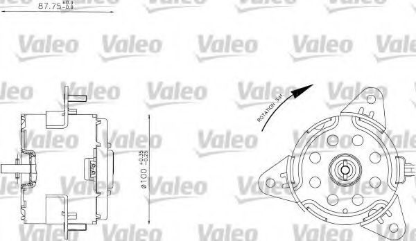 VALEO 698343 Электродвигатель, вентилятор радиатора для CITROëN (Cитроëн) VALEO 698343 Электродвигатель, вентилятор радиатора для CITROëN (Cитроëн)