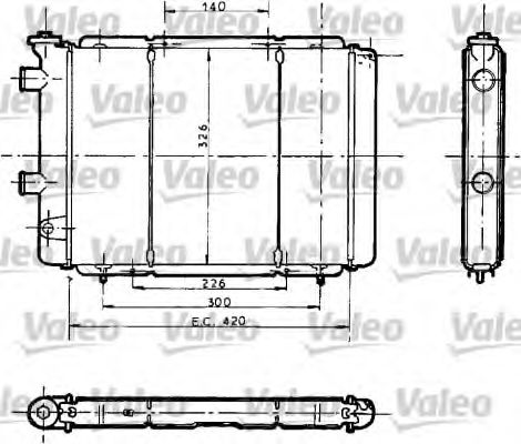 VALEO 730012 Радиатор, охлаждение двигателя для RENAULT FUEGO (Рено Фуэго) VALEO 730012 Радиатор, охлаждение двигателя для RENAULT FUEGO (Рено Фуэго)