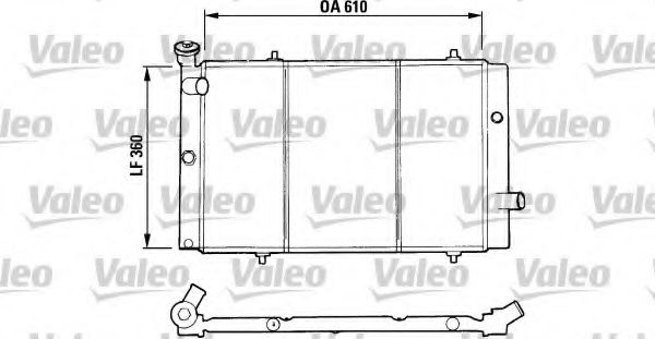 VALEO 730015 Радиатор, охлаждение двигателя для PEUGEOT 309 II (Пежо 309 2) VALEO 730015 Радиатор, охлаждение двигателя для PEUGEOT 309 II (Пежо 309 2)