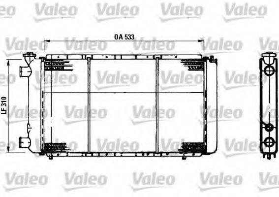 VALEO 730021 Радиатор, охлаждение двигателя для RENAULT FUEGO (Рено Фуэго) VALEO 730021 Радиатор, охлаждение двигателя для RENAULT FUEGO (Рено Фуэго)