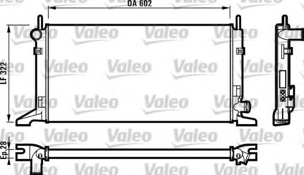 VALEO 730117 Радиатор, охлаждение двигателя для FORD ORION II (Форд Орион 2) VALEO 730117 Радиатор, охлаждение двигателя для FORD ORION II (Форд Орион 2)