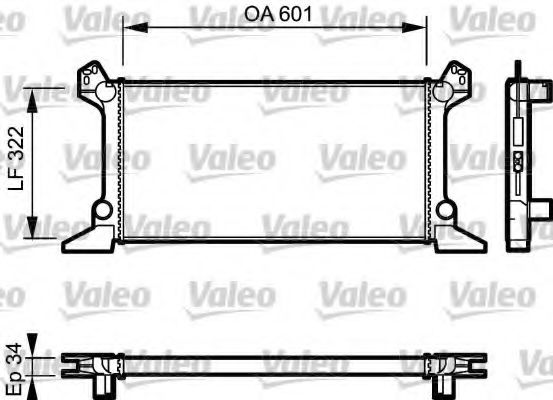 VALEO 730124 Радиатор, охлаждение двигателя для FORD TRANSIT (Форд Трансит) VALEO 730124 Радиатор, охлаждение двигателя для FORD TRANSIT (Форд Трансит)
