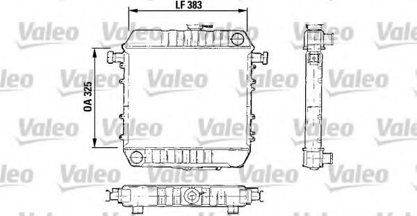 VALEO 730150 Радиатор, охлаждение двигателя для OPEL ASCONA B (Опель Асcона б) VALEO 730150 Радиатор, охлаждение двигателя для OPEL ASCONA B (Опель Асcона б)