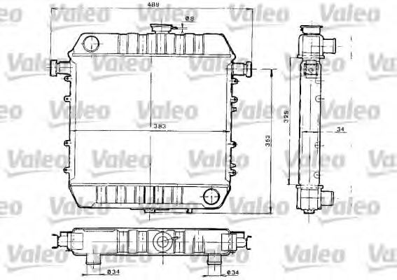 VALEO 730152 Радиатор, охлаждение двигателя для OPEL MANTA B CC (Опель Манта б cc) VALEO 730152 Радиатор, охлаждение двигателя для OPEL MANTA B CC (Опель Манта б cc)