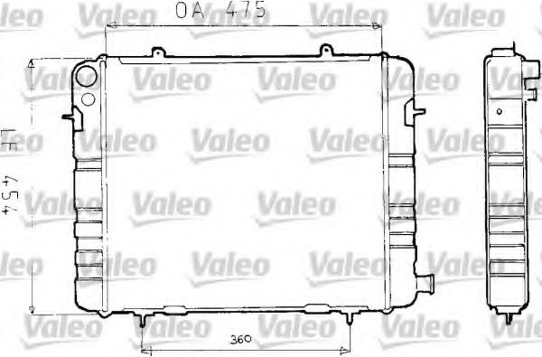 VALEO 730163 Радиатор, охлаждение двигателя 
