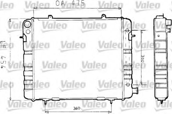 VALEO 730164 Радиатор, охлаждение двигателя 
