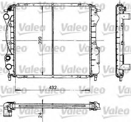 VALEO 730181 Радиатор, охлаждение двигателя для RENAULT CLIO I (Рено Cлио и) VALEO 730181 Радиатор, охлаждение двигателя для RENAULT CLIO I (Рено Cлио и)