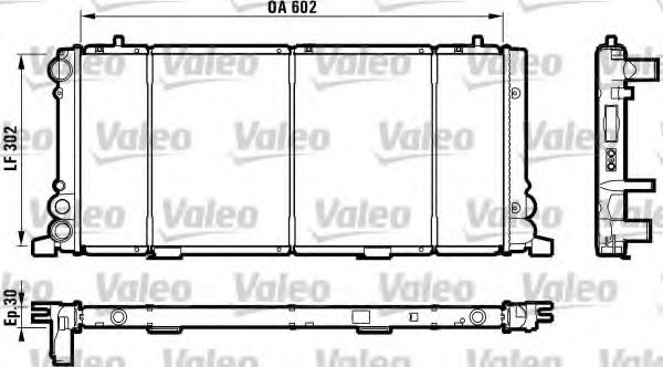 VALEO 730349 Радиатор, охлаждение двигателя для AUDI 100 (Ауди 100) VALEO 730349 Радиатор, охлаждение двигателя для AUDI 100 (Ауди 100)