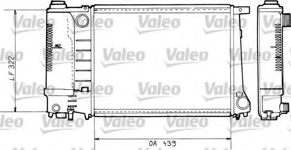 VALEO 730365 Радиатор, охлаждение двигателя для BMW 5 (Бмв 5) VALEO 730365 Радиатор, охлаждение двигателя для BMW 5 (Бмв 5)