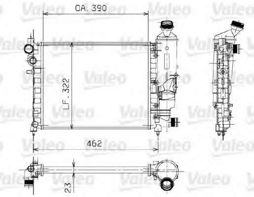 VALEO 730372 Радиатор, охлаждение двигателя для PEUGEOT (Пежо) VALEO 730372 Радиатор, охлаждение двигателя для PEUGEOT (Пежо)
