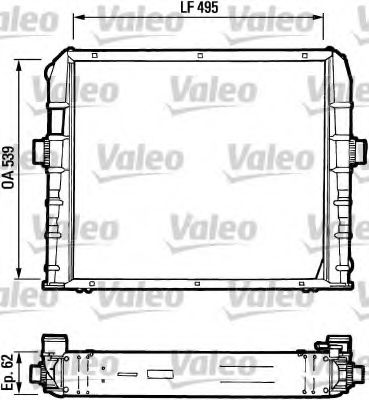 VALEO 730384 Радиатор, охлаждение двигателя 