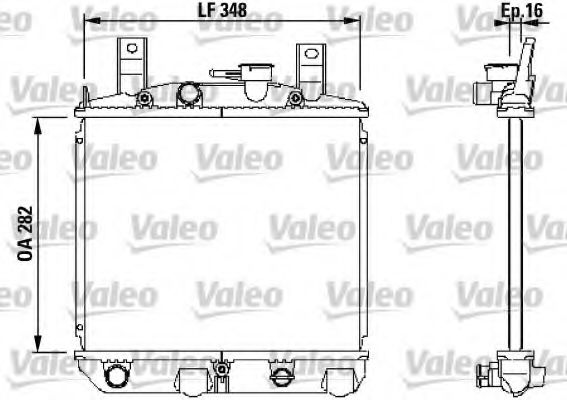 VALEO 730397 Радиатор, охлаждение двигателя для DAIHATSU MIRA II (Дайхатсу Мира 2) VALEO 730397 Радиатор, охлаждение двигателя для DAIHATSU MIRA II (Дайхатсу Мира 2)