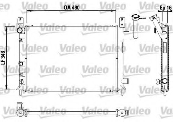 VALEO 730404 Радиатор, охлаждение двигателя для NISSAN (Ниссан) VALEO 730404 Радиатор, охлаждение двигателя для NISSAN (Ниссан)
