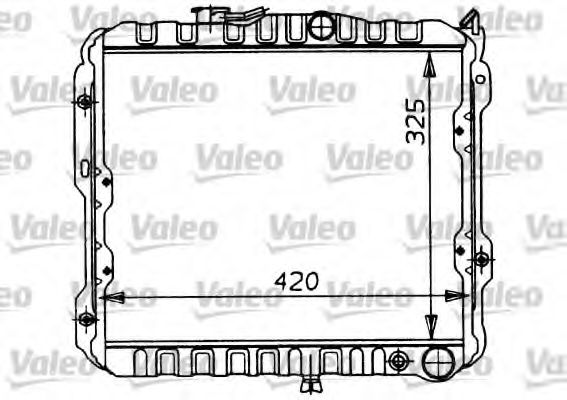 VALEO 730449 Радиатор, охлаждение двигателя для MITSUBISHI COLT II (Митсубиши/митсубиси Cолт 2) VALEO 730449 Радиатор, охлаждение двигателя для MITSUBISHI COLT II (Митсубиши/митсубиси Cолт 2)