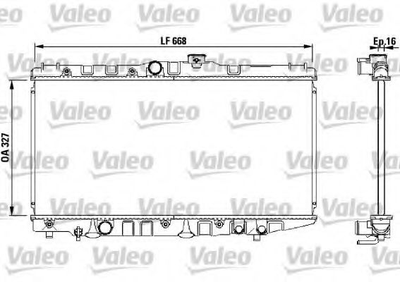 VALEO 730471 Радиатор, охлаждение двигателя 