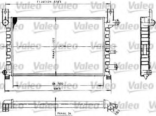 VALEO 730483 Радиатор, охлаждение двигателя для FORD FIESTA (Форд Фиэста) VALEO 730483 Радиатор, охлаждение двигателя для FORD FIESTA (Форд Фиэста)