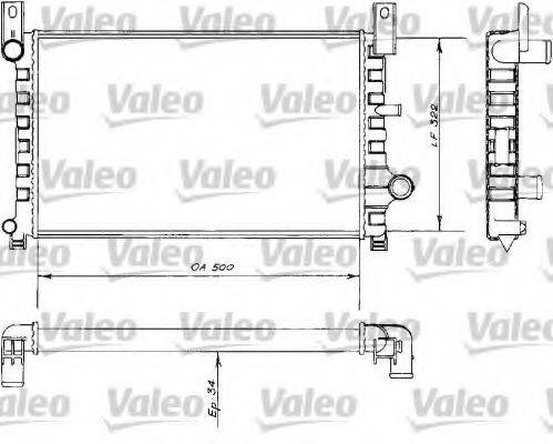 VALEO 730484 Радиатор, охлаждение двигателя для FORD FIESTA (Форд Фиэста) VALEO 730484 Радиатор, охлаждение двигателя для FORD FIESTA (Форд Фиэста)