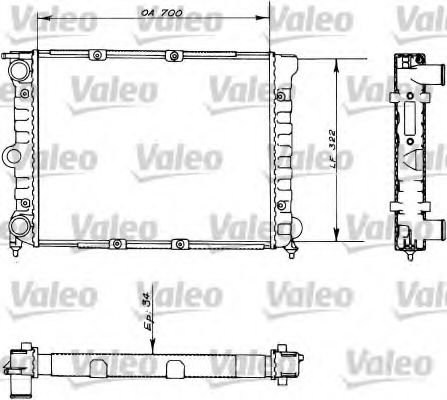 VALEO 730485 Радиатор, охлаждение двигателя для VOLKSWAGEN QUANTUM (Фольксваген Qуантум) VALEO 730485 Радиатор, охлаждение двигателя для VOLKSWAGEN QUANTUM (Фольксваген Qуантум)