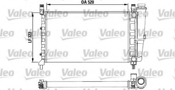 VALEO 730489 Радиатор, охлаждение двигателя 