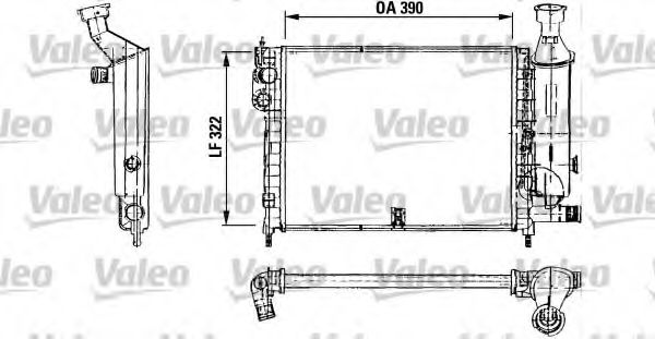 VALEO 730491 Радиатор, охлаждение двигателя 