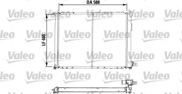 VALEO 730549 Радиатор, охлаждение двигателя для RENAULT SAFRANE (Рено Сафранэ) VALEO 730549 Радиатор, охлаждение двигателя для RENAULT SAFRANE (Рено Сафранэ)