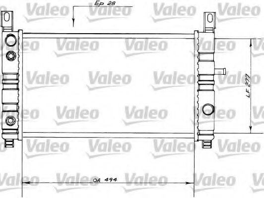VALEO 730559 Радиатор, охлаждение двигателя для FORD FIESTA (Форд Фиэста) VALEO 730559 Радиатор, охлаждение двигателя для FORD FIESTA (Форд Фиэста)
