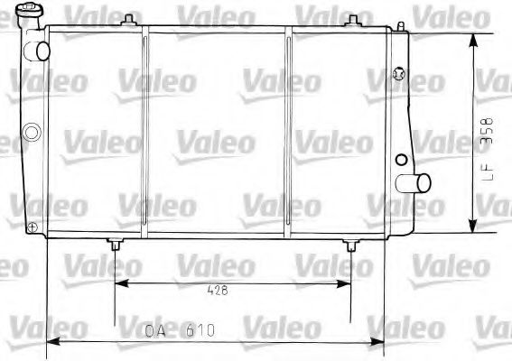 VALEO 730634 Радиатор, охлаждение двигателя для PEUGEOT 309 II (Пежо 309 2) VALEO 730634 Радиатор, охлаждение двигателя для PEUGEOT 309 II (Пежо 309 2)