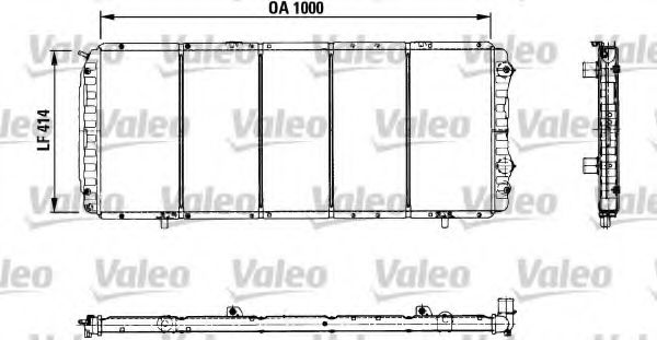 VALEO 730999 Радиатор, охлаждение двигателя для CITROëN (Cитроëн) VALEO 730999 Радиатор, охлаждение двигателя для CITROëN (Cитроëн)