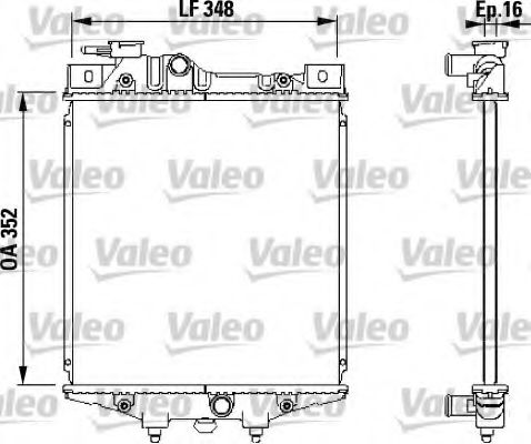 VALEO 731020 Радиатор, охлаждение двигателя для DAIHATSU CHARADE II (Дайхатсу Чарадэ 2) VALEO 731020 Радиатор, охлаждение двигателя для DAIHATSU CHARADE II (Дайхатсу Чарадэ 2)